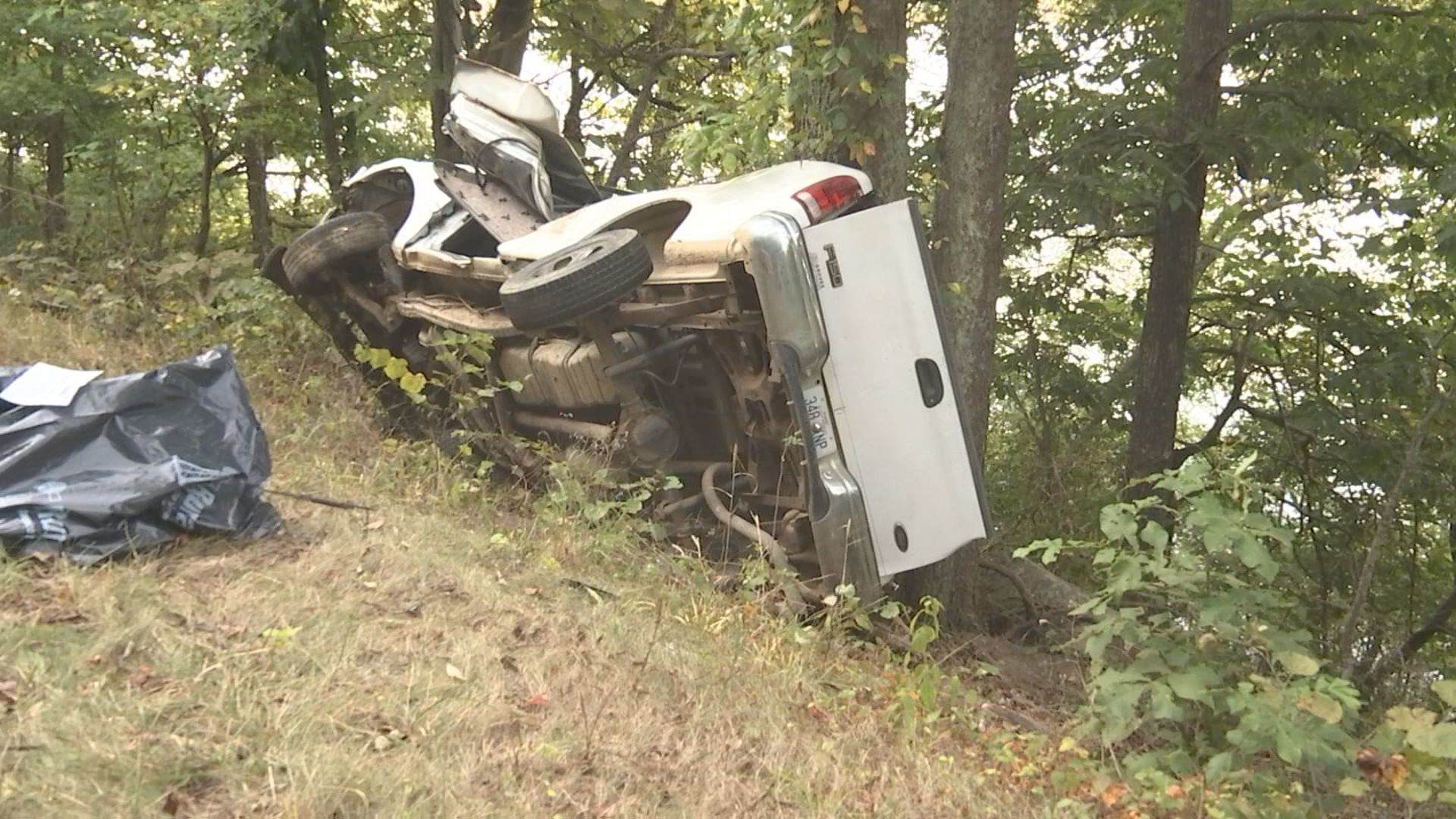 Flipped Truck